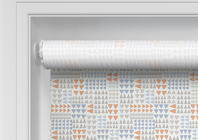 Watercolour Triangles, Blues - Twist&Fit Roller Blind - Image 10